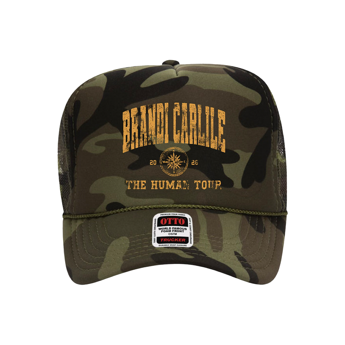 The Human Tour Camo Trucker Hat