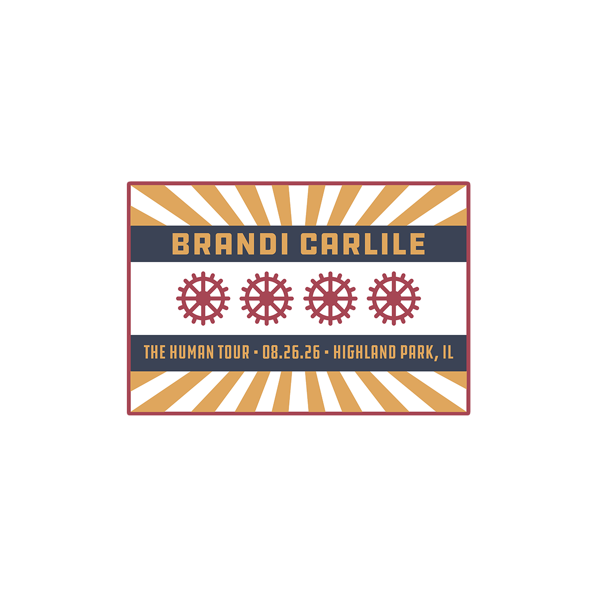 Limited Edition Highland Park August 26 Show Patch