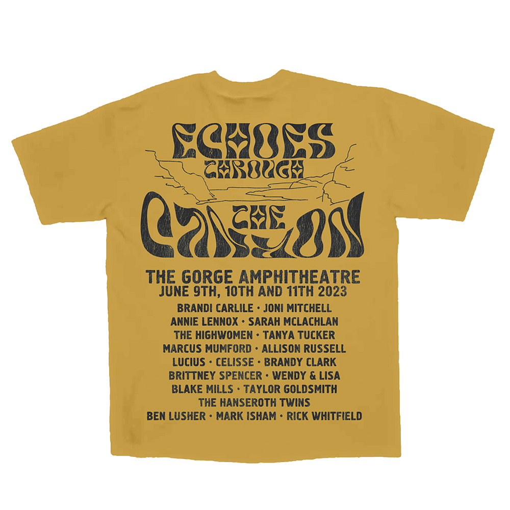 Echoes Through The Canyon Commemorative Yellow Tee