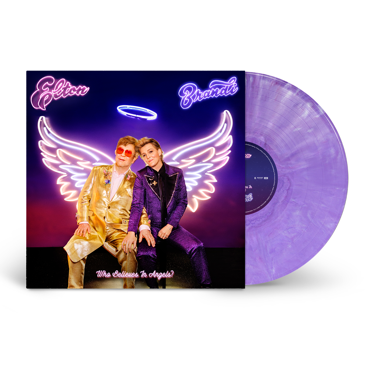elton john brandi carlileレコード　マーブルレッドカラー Who Believes In Angels? Purple Marble Vinyl – Brandi Carlile