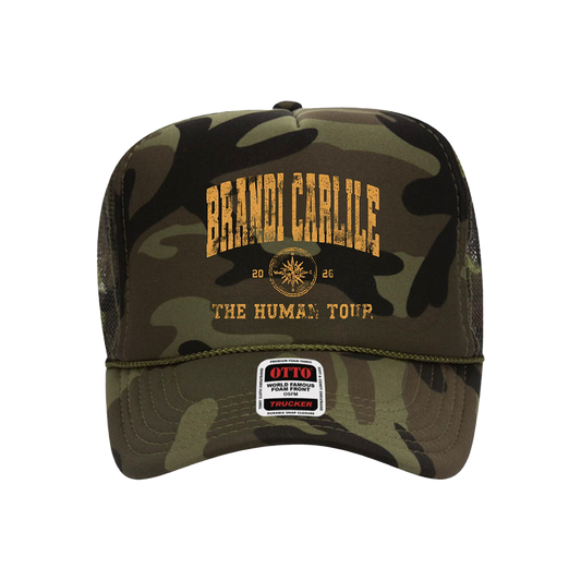 The Human Tour Camo Trucker Hat