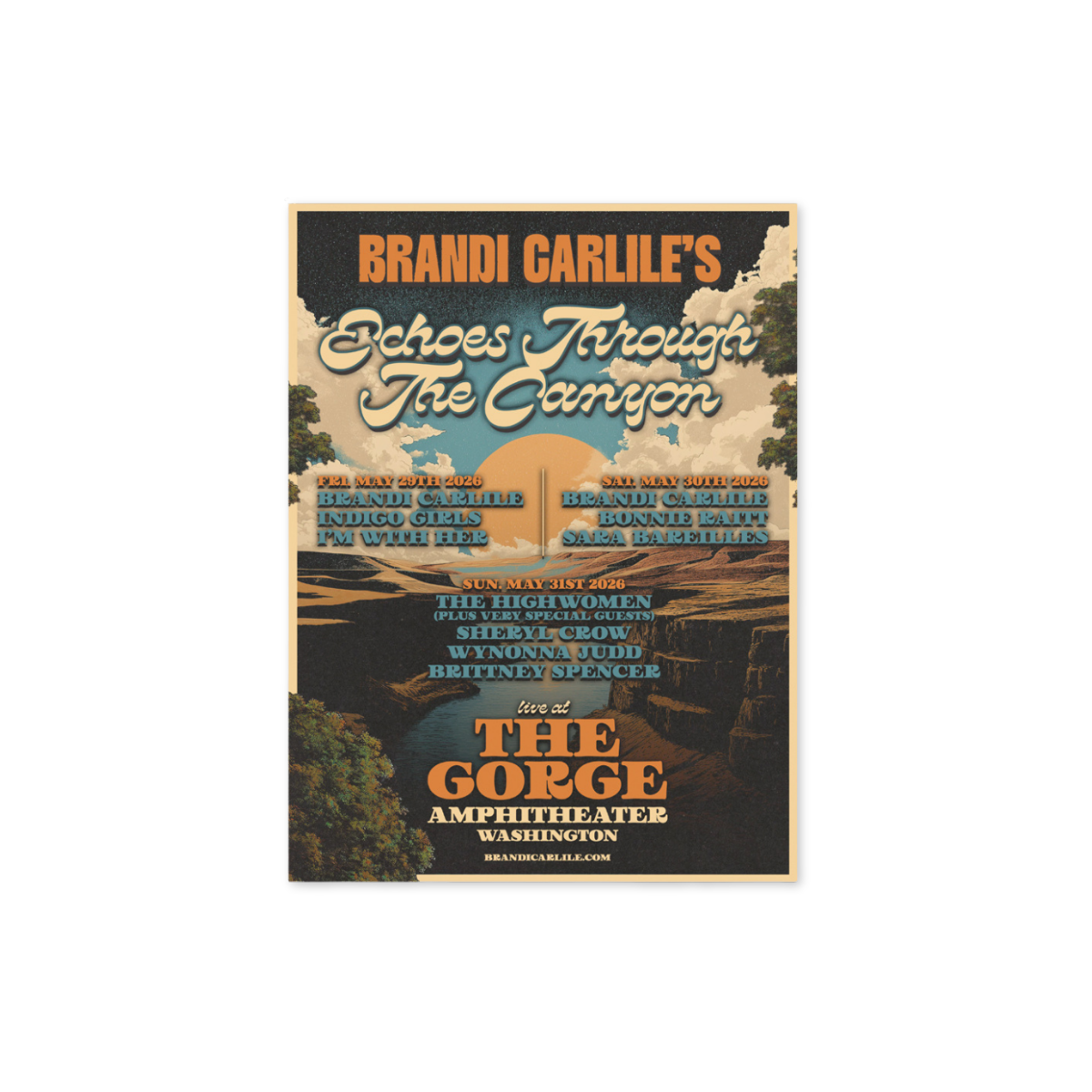 Echoes Through the Canyon 2026 Show Poster
